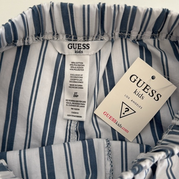 Guess Kids 2 Piece Striped Skort Set 2T - Picture 5 of 6